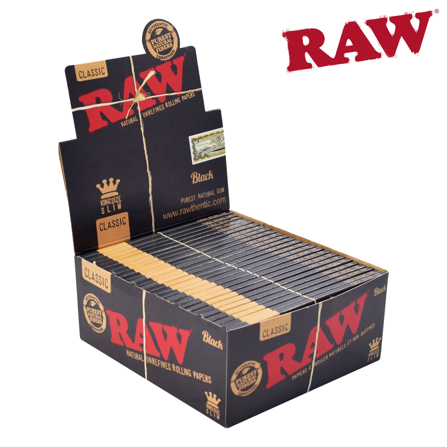 RAW Black King Size Slim Rolling Paper